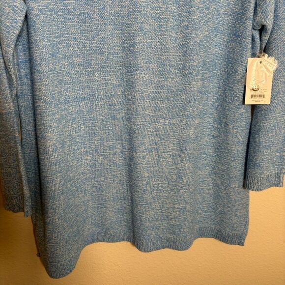 Croft & Barrow Sweater Women's Petite XXL Blue Knit Pullover 3/4 Sleeve NWT - Picture 4 of 9